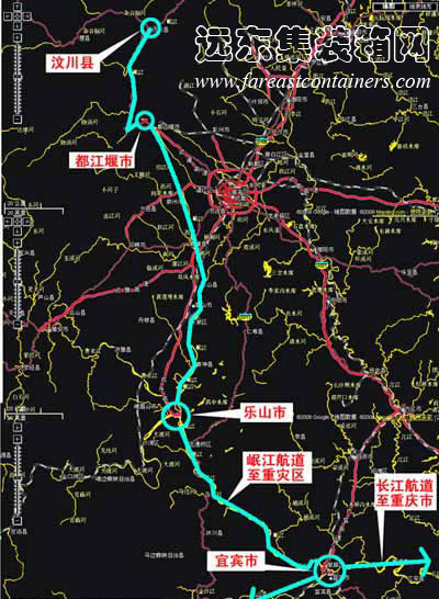 汶川地震災區岷江航道資料