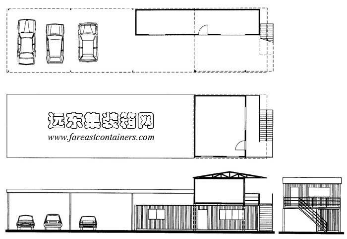 Pak Yak 汽車零售公司,集裝箱建筑,集裝箱房屋,集裝箱住宅,集裝箱活動房,住人集裝箱