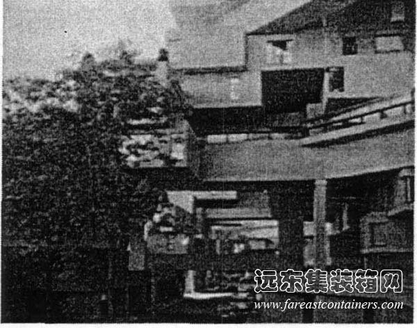 蒙特利爾住宅67外觀,模塊化建筑