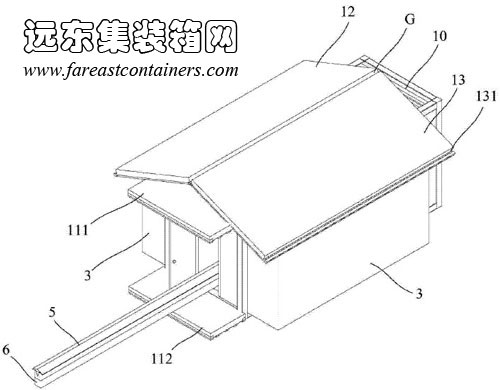 構建過程中集裝箱房屋呈現的不同結構示意圖