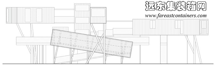 Contertainer 集裝箱社區中心立面圖