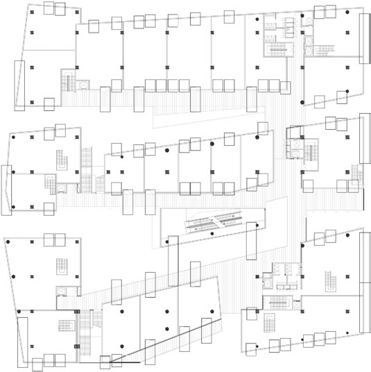 三里屯集裝箱建筑二層平面圖